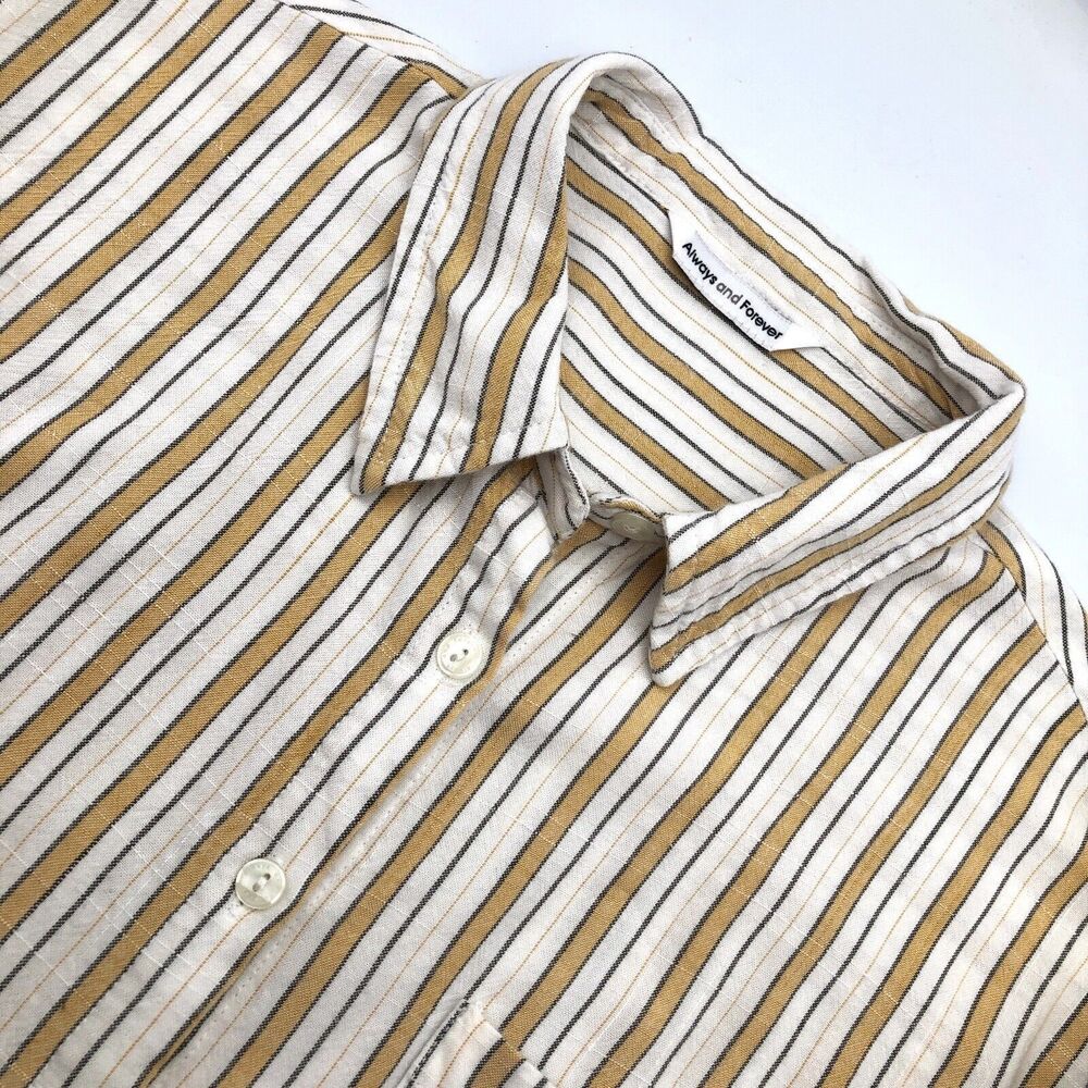 Always And Forever Super Soft Button Up Top Multi… - image 1